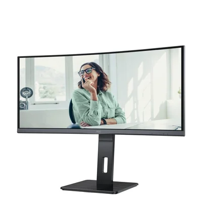Monitor AOC CU34P3CV, 34'', WLED, 3440 x 1440, 300 cd/m2, 4 ms, HDMI, curved, black
