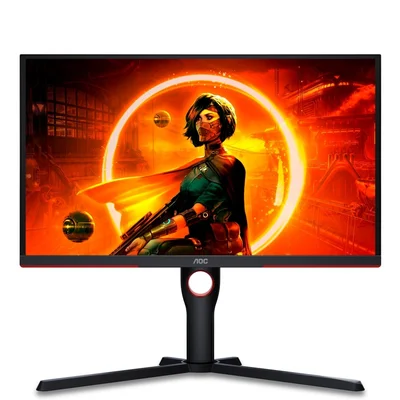 Monitor AOC 25G3ZM/BK, 24.5'', WLED, 1920 x 1080, 300 cd/m2, 1 ms, 2 HDMI, black-red