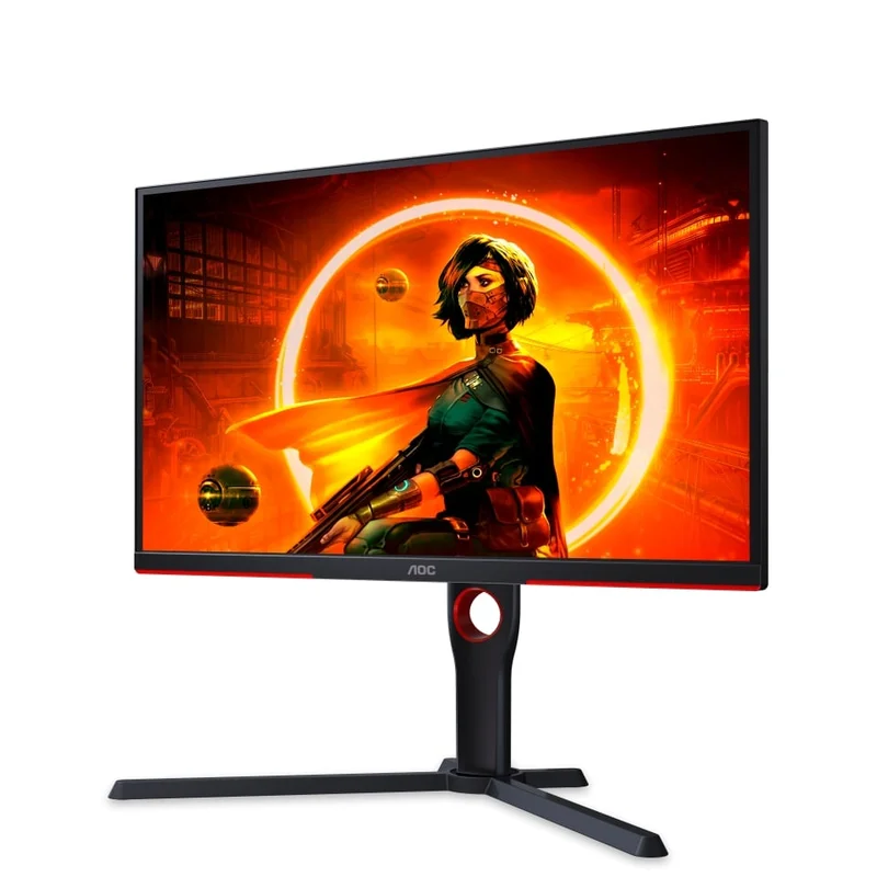 Monitor AOC 25G3ZM/BK, 24.5'', WLED, 1920 x 1080, 300 cd/m2, 1 ms, 2 HDMI, black-red