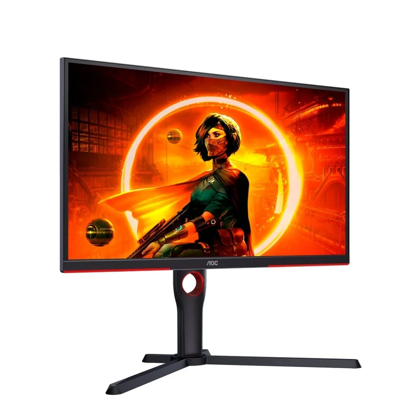 Monitor AOC 25G3ZM/BK, 24.5'', WLED, 1920 x 1080, 300 cd/m2, 1 ms, 2 HDMI, black-red