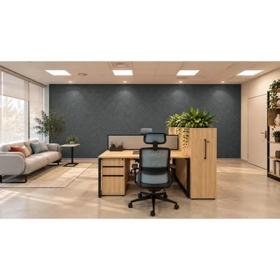 PET FELT WALL PANEL PLAID 2400/1200 9MM R12 1 PC.