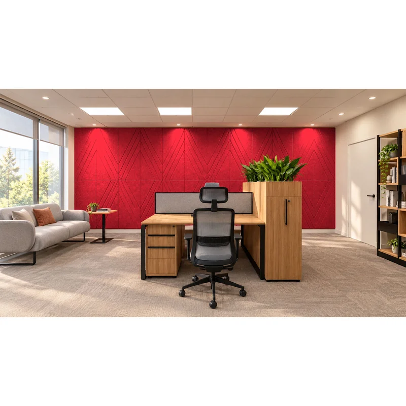 PET FELT WALL PANEL RHOMBUS 2400/1200 9MM R17 1 PC.