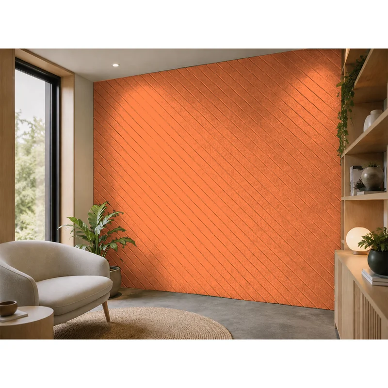 PET FELT WALL PANEL ANGLE LINE 2400/1200 9MM R19 1 PC.
