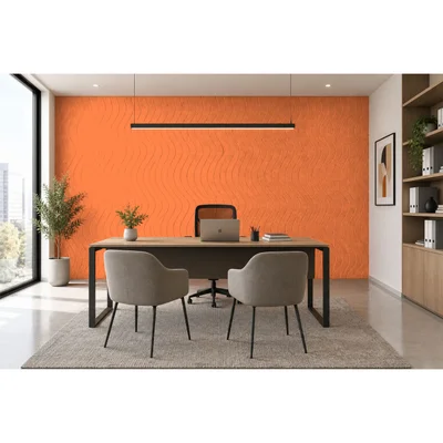 PET FELT WALL PANEL WAVE 2400/1200 9MM R19 1 PC.