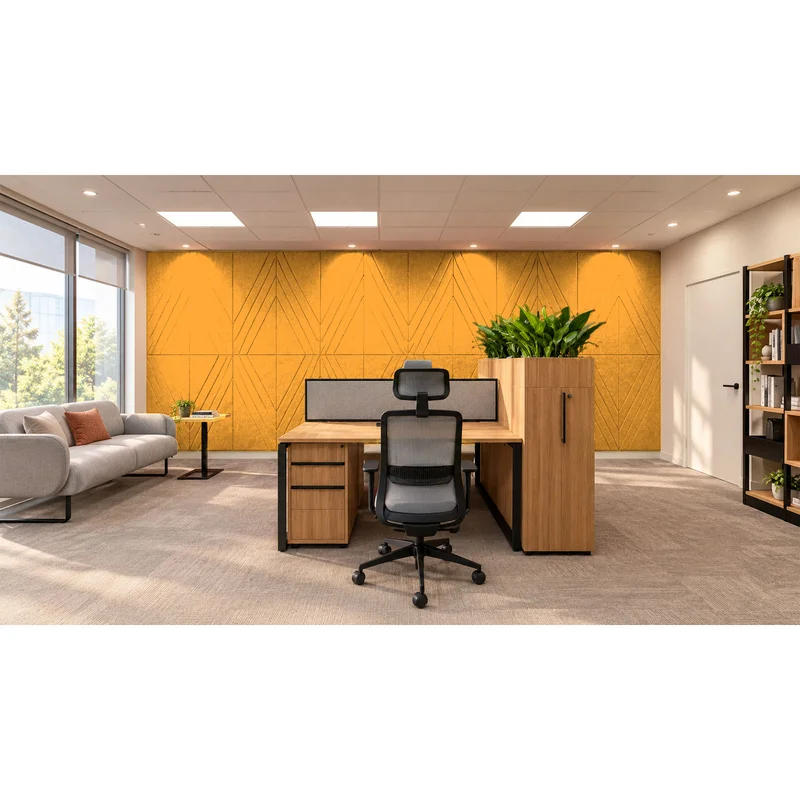 PET FELT WALL PANEL RHOMBUS 2400/1200 9MM R23 1 PC.