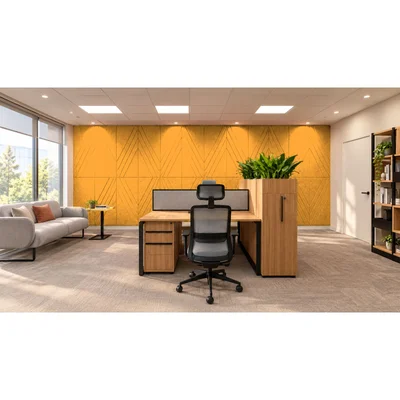 PET FELT WALL PANEL RHOMBUS 2400/1200 9MM R23 1 PC.