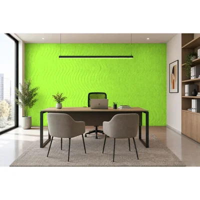 PET FELT WALL PANEL WAVE 2400/1200 9MM R25 1 PC.