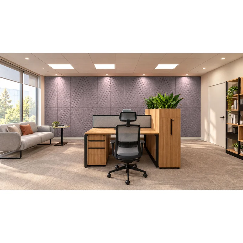 PET FELT WALL PANEL RHOMBUS 2400/1200 9MM R26 1 PC.