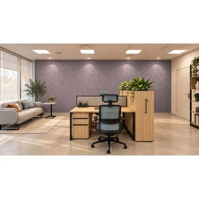 Панел за стена Pet Felt - Plaid, цвят R26, 2400 x 1200 mm, дебелина 9 mm, 1 брой