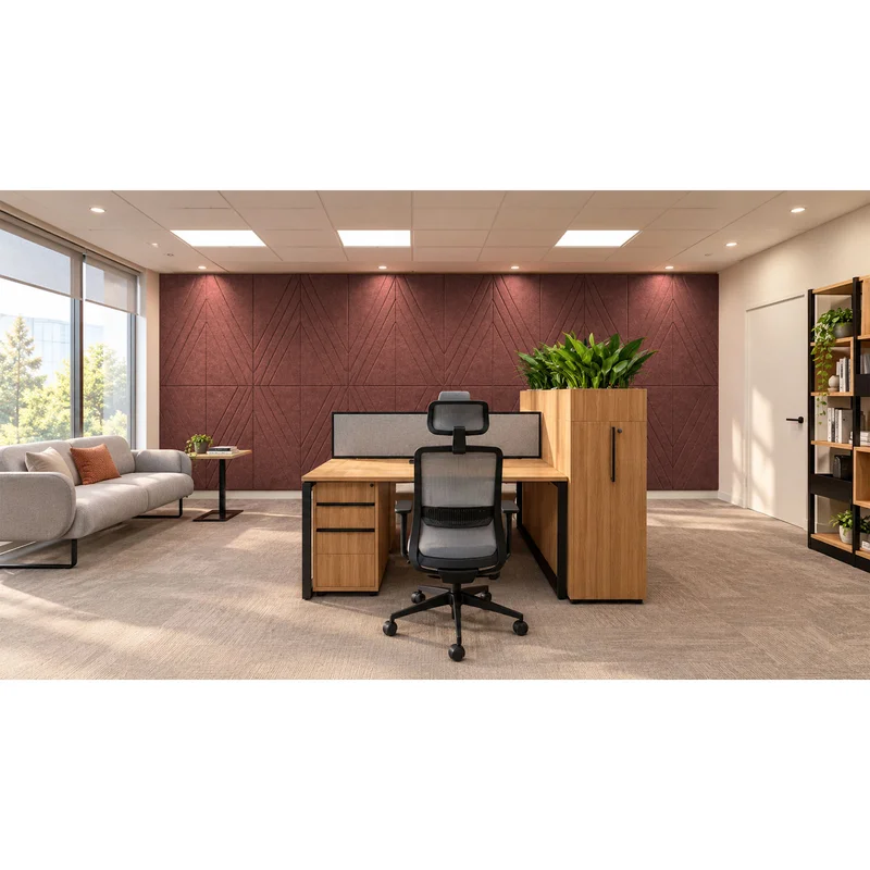 PET FELT WALL PANEL RHOMBUS 2400/1200 9MM R27 1 PC.