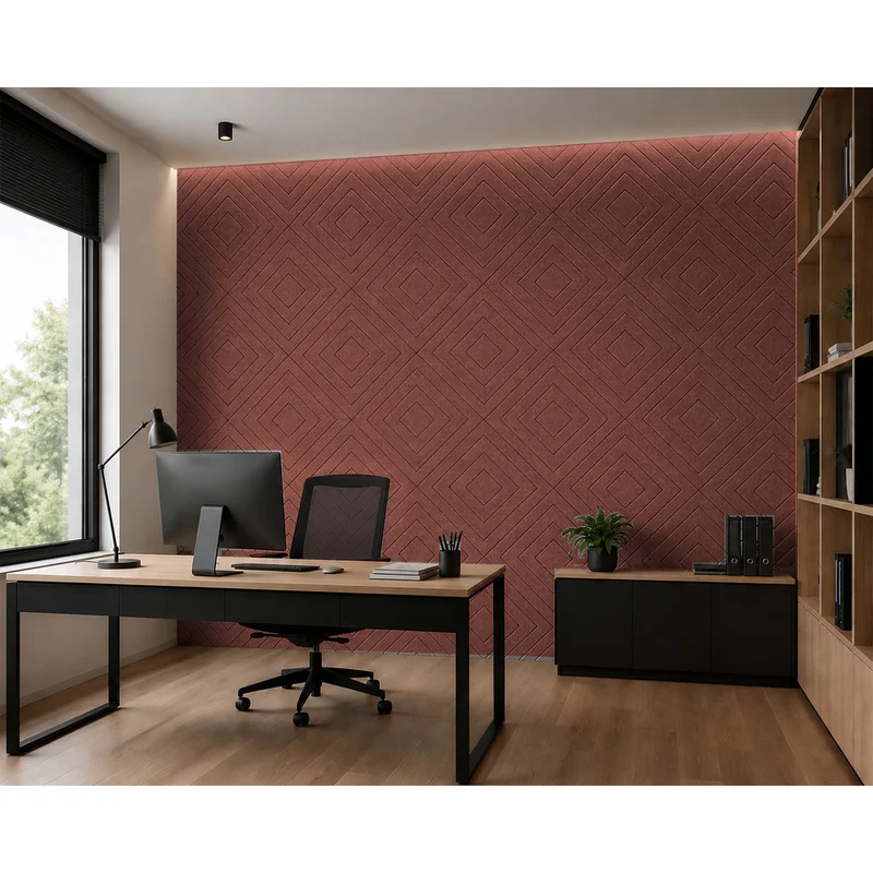 PET FELT WALL PANEL ILLUSION 2400/1200 9MM R27 1 PC.
