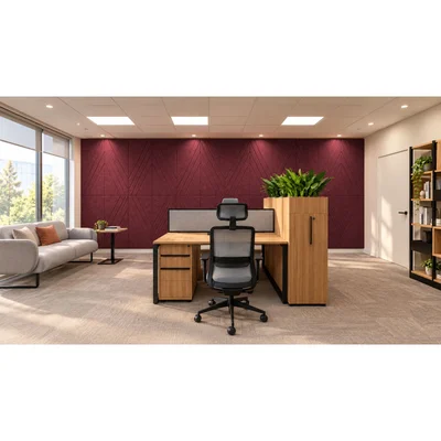 PET FELT WALL PANEL RHOMBUS 2400/1200 9MM R28 1 PC.