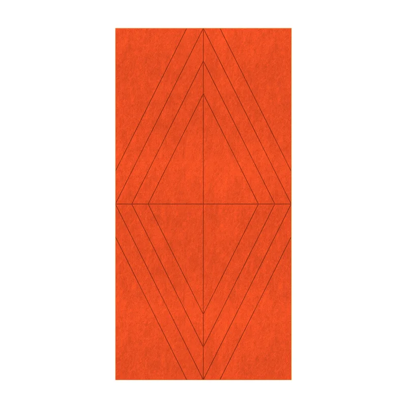 PET FELT WALL PANEL RHOMBUS 2400/1200 9MM R32 1 PC.