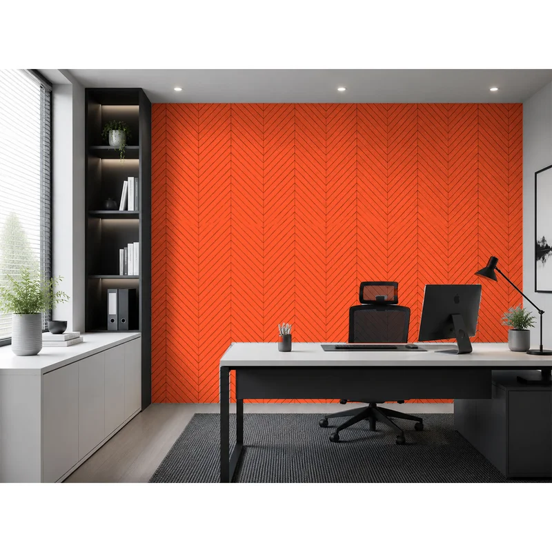 PET FELT WALL PANEL FISH BONE 2400/1200 9MM R32 1 PC.