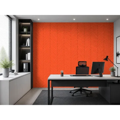PET FELT WALL PANEL FISH BONE 2400/1200 9MM R32 1 PC.