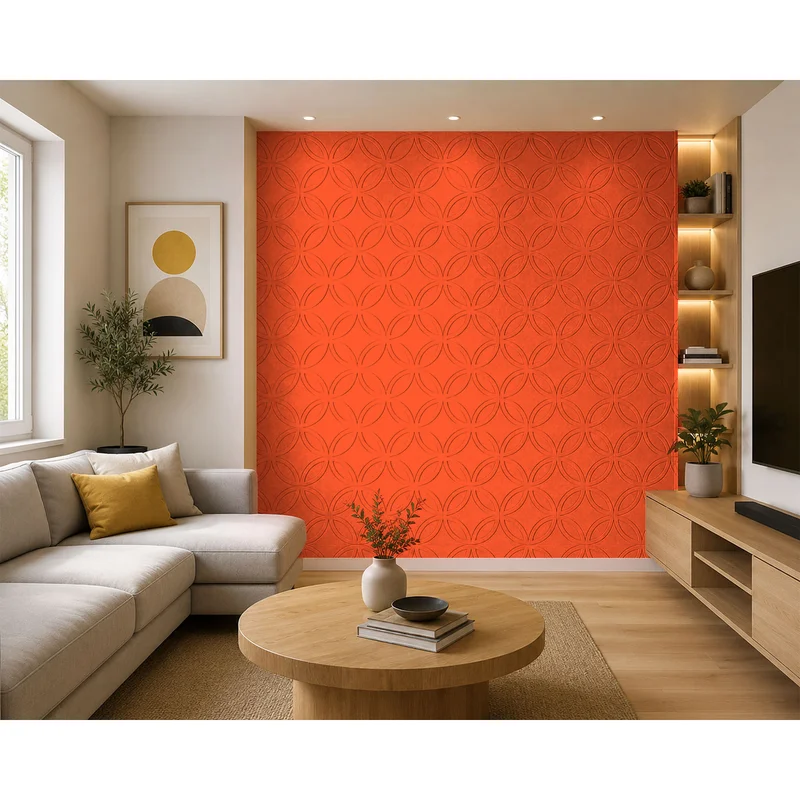 PET FELT WALL PANEL ROUNDS 2400/1200 9MM R32 1 PC.