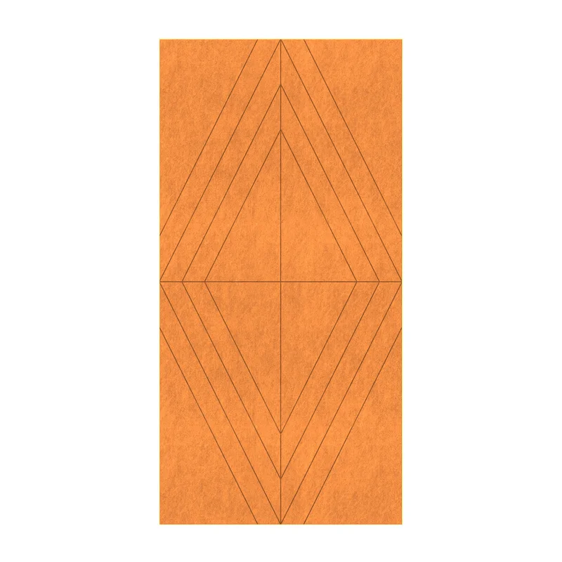 PET FELT WALL PANEL RHOMBUS 2400/1200 9MM R33 1 PC.