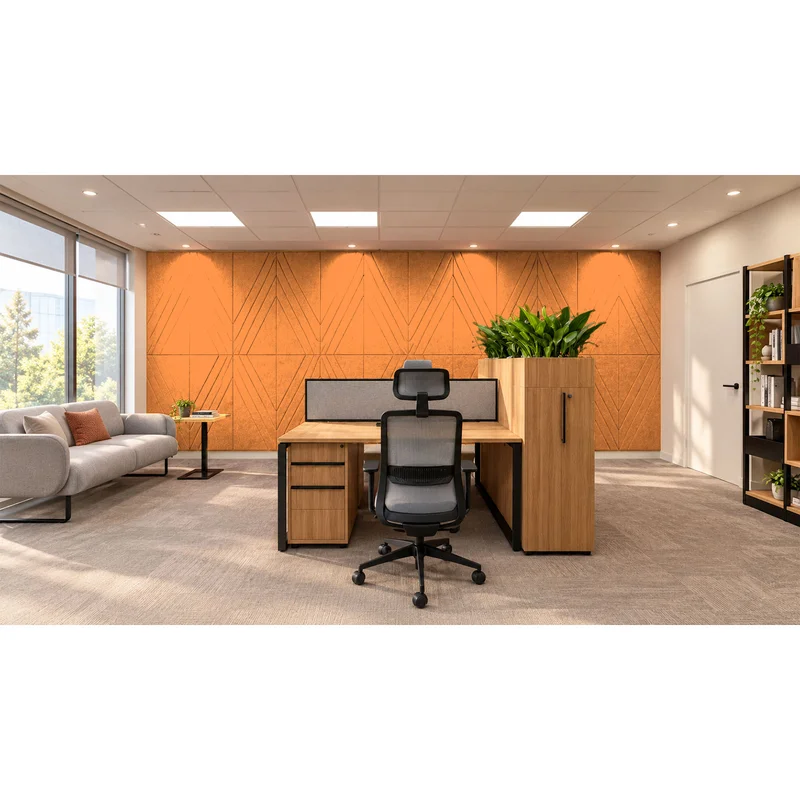 PET FELT WALL PANEL RHOMBUS 2400/1200 9MM R33 1 PC.