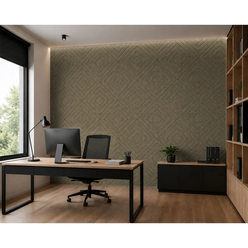 PET FELT WALL PANEL ILLUSION 2400/1200 9MM R40 1 PC.