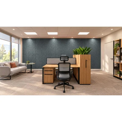 PET FELT WALL PANEL RHOMBUS 2400/1200 9MM R41 1 PC.