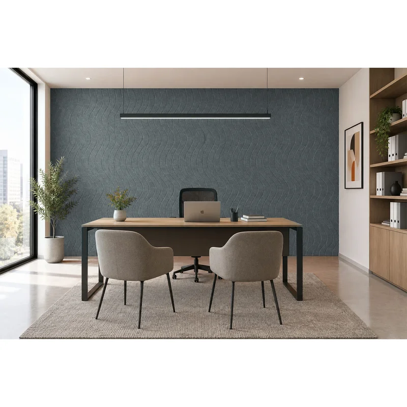 PET FELT WALL PANEL WAVE 2400/1200 9MM R41 1 PC.