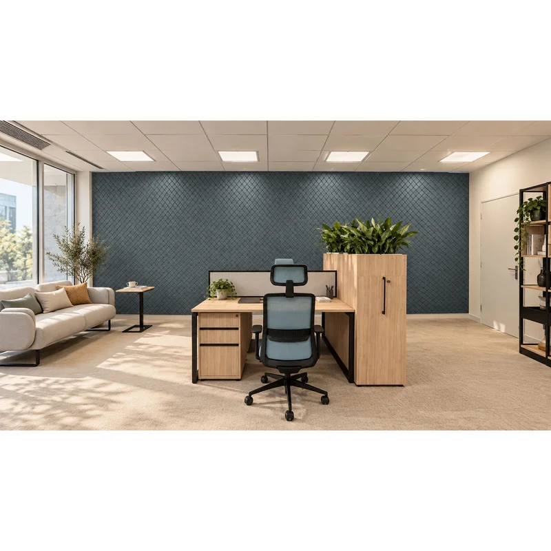 PET FELT WALL PANEL SQUARES 2400/1200 9MM R41 1 PC.