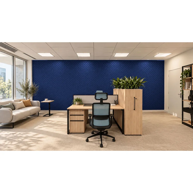 PET FELT WALL PANEL SQUARES 2400/1200 9MM R42 1 PC.