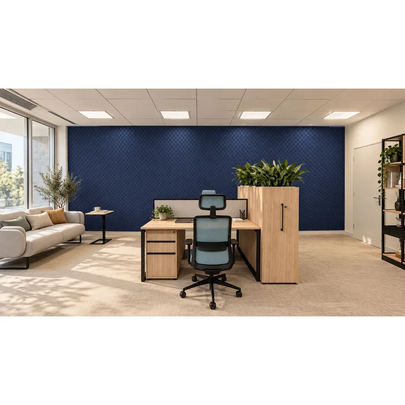 PET FELT WALL PANEL SQUARES 2400/1200 9MM R43 1 PC.