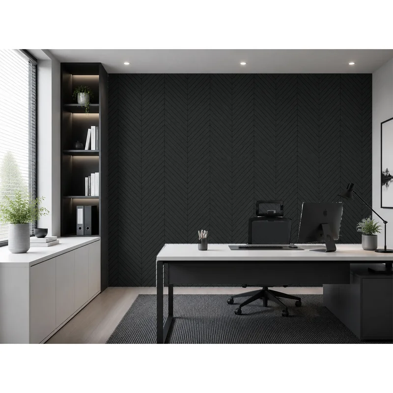 PET FELT WALL PANEL FISH BONE 2400/1200 9MM R44 1 PC.