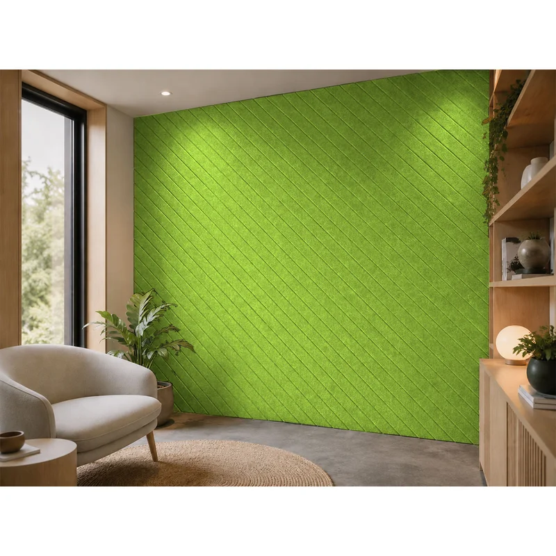 PET FELT WALL PANEL ANGLE LINE 2400/1200 9MM R46 1 PC.