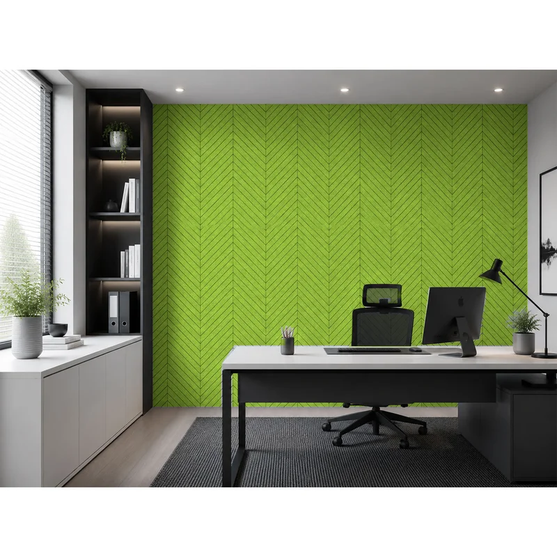 PET FELT WALL PANEL FISH BONE 2400/1200 9MM R46 1 PC.