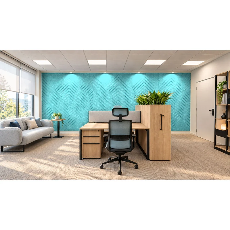 Панел за стена Pet Felt - X-Line, цвят R49, 2400 x 1200 mm, дебелина 9 mm, 1 брой