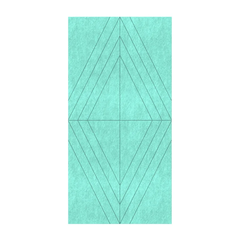 PET FELT WALL PANEL RHOMBUS 2400/1200 9MM R50 1 PC.