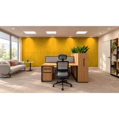 PET FELT WALL PANEL RHOMBUS 2400/1200 9MM R54 1 PC.