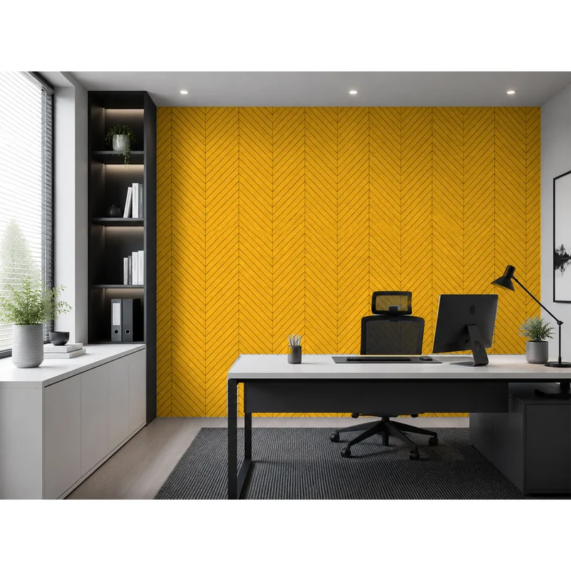 PET FELT WALL PANEL FISH BONE 2400/1200 9MM R54 1 PC.