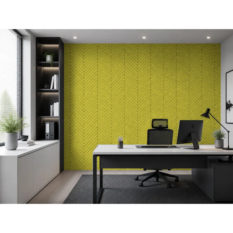 PET FELT WALL PANEL FISH BONE 2400/1200 9MM R55 1 PC.