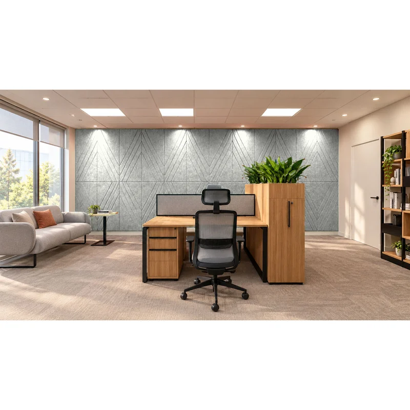 PET FELT WALL PANEL RHOMBUS 2400/1200 9MM R57 1 PC.