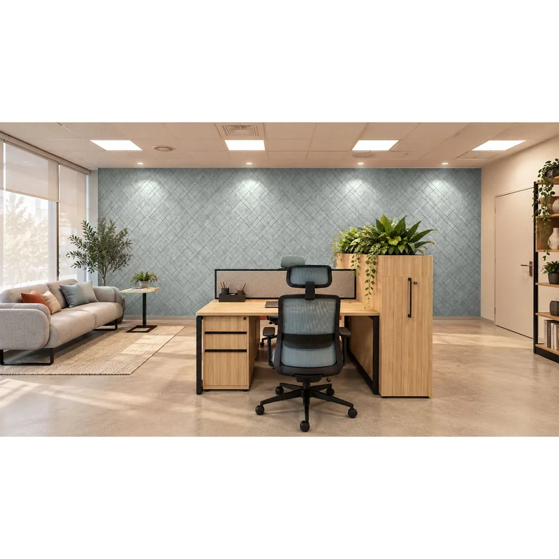 PET FELT WALL PANEL PLAID 2400/1200 9MM R59 1 PC.