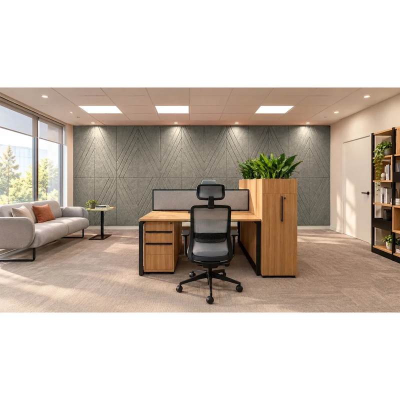 PET FELT WALL PANEL RHOMBUS 2400/1200 9MM R61 1 PC.