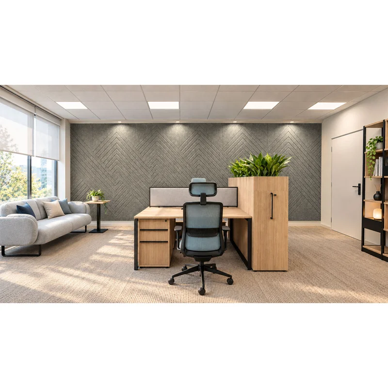 PET FELT WALL PANEL X-LINE 2400/1200 9MM R61 1 PC.