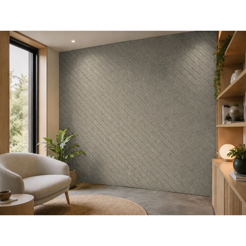 PET FELT WALL PANEL ANGLE LINE 2400/1200 9MM R61 1 PC.