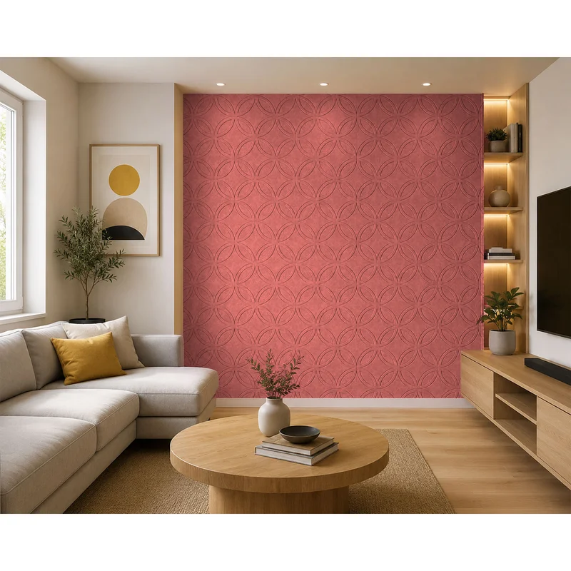 Панел за стена Pet Felt - Rounds, цвят R62, 2400 x 1200 mm, дебелина 9 mm, 1 брой