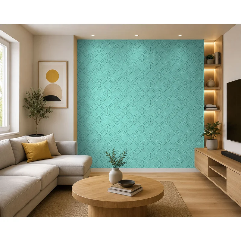 PET FELT WALL PANEL ROUNDS 2400/1200 9MM R63 1 PC.