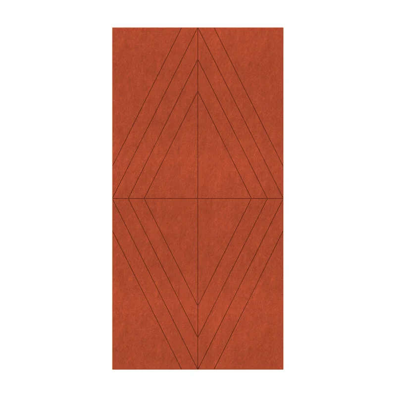 PET FELT WALL PANEL RHOMBUS 2400/1200 9MM R64 1 PC.