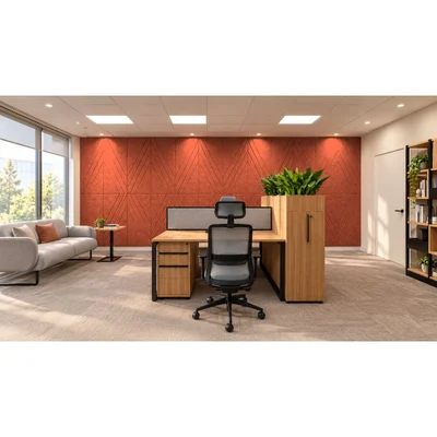 PET FELT WALL PANEL RHOMBUS 2400/1200 9MM R64 1 PC.