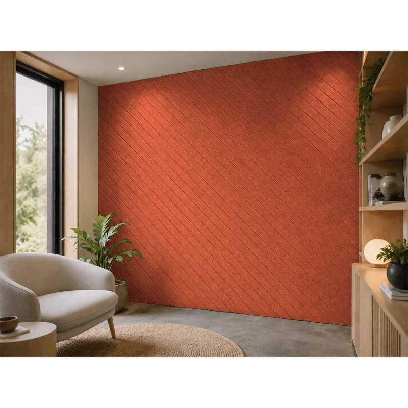 PET FELT WALL PANEL ANGLE LINE 2400/1200 9MM R64 1 PC.