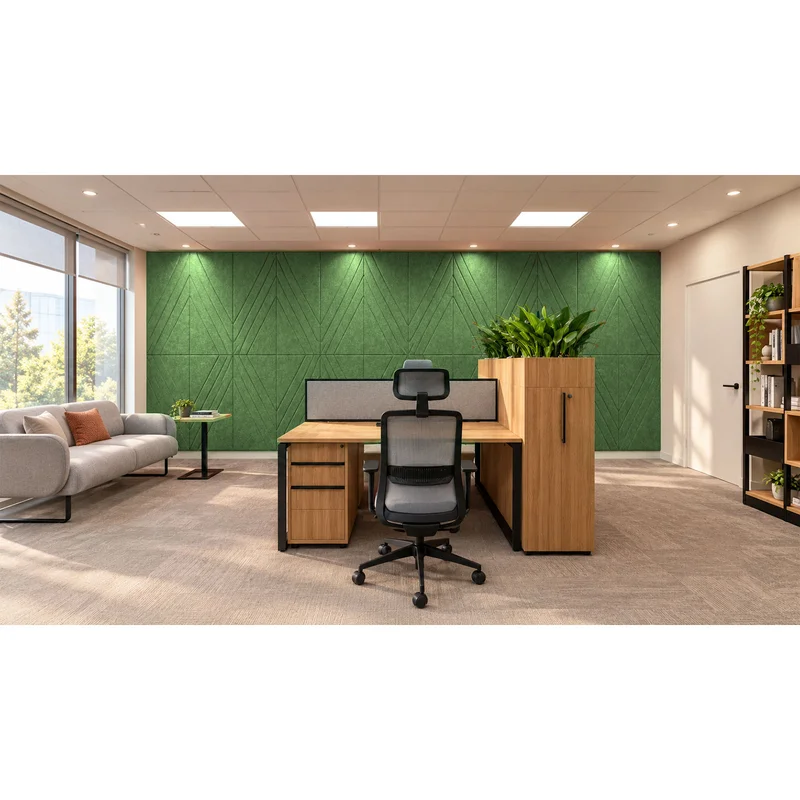 PET FELT WALL PANEL RHOMBUS 2400/1200 9MM R65 1 PC.