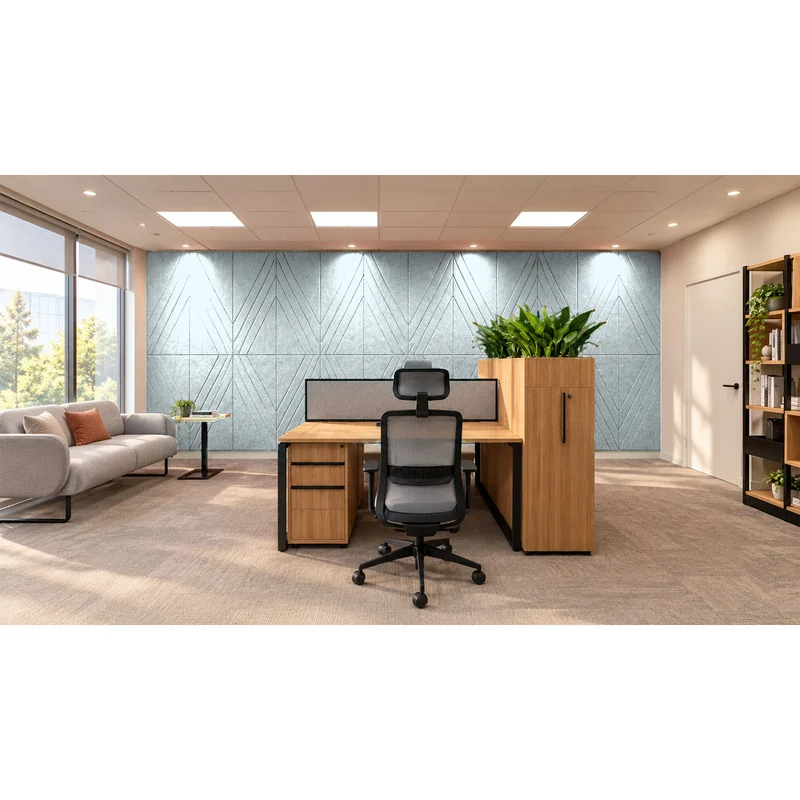PET FELT WALL PANEL RHOMBUS 2400/1200 9MM R66 1 PC.