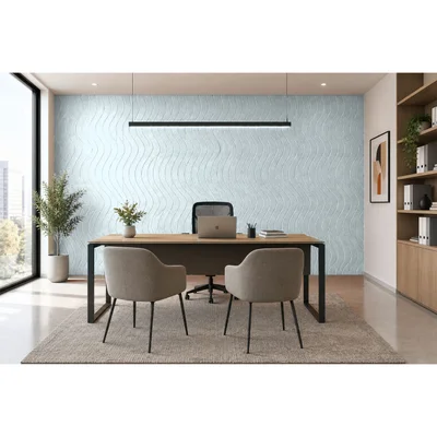 PET FELT WALL PANEL WAVE 2400/1200 9MM R66 1 PC.
