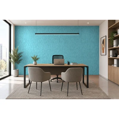 PET FELT WALL PANEL WAVE 2400/1200 9MM R67 1 PC.
